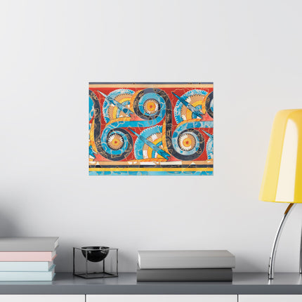 Reproduction of S-Spiral Frieze by Emile Gilliéron Premium Matte Horizontal Poster
