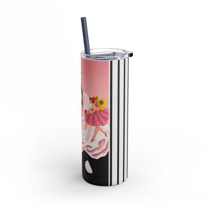 Pierrot & Fairies Dressed in Pink by Sofia Chiostri Skinny Matte Tumbler, 20oz