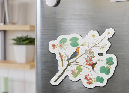 Orange-Headed Ground Thrush by Shaikh Zain al–Din Die-Cut Magnets (5 Sizes)