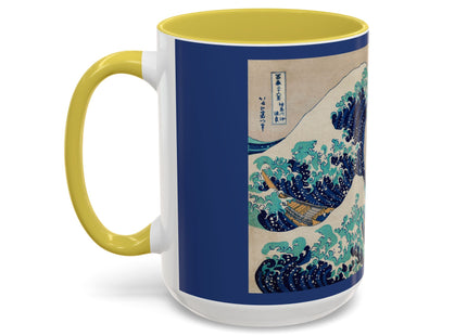 The Great Wave off Kanagawa by Katsushika Hokusai Colorful Mugs (11oz, 15oz)