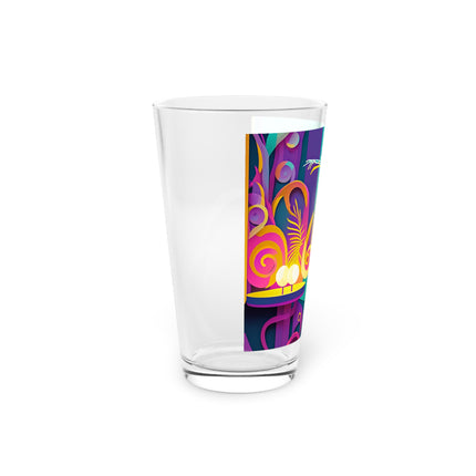 Dance of the Skeleton Ballerinas Glass, 16oz