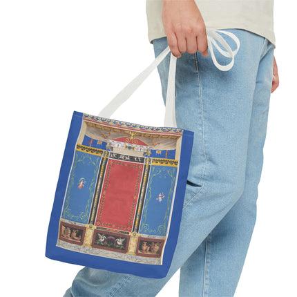 Trompe L’Oeil Designer Tote Bag – Columns, Swans and Vases (AOP)