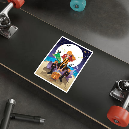 Moonlit Pirate Halloween Die-Cut Stickers (5 Sizes)