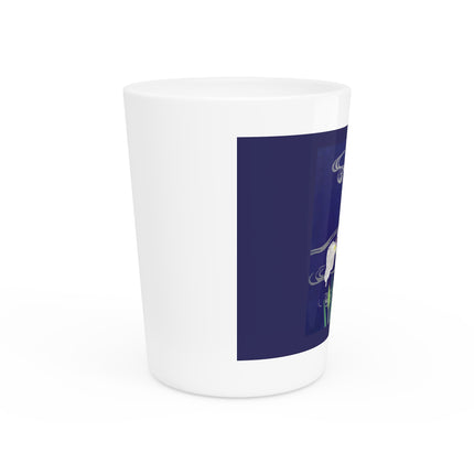 Irises by Kogyo Tsukioka Ceramic Shot Glass