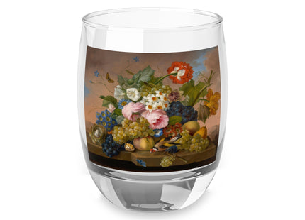 Floral Still Life by Franz Xaver Petter Whiskey Glass