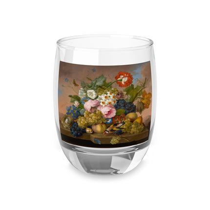 Floral Still Life by Franz Xaver Petter Whiskey Glass