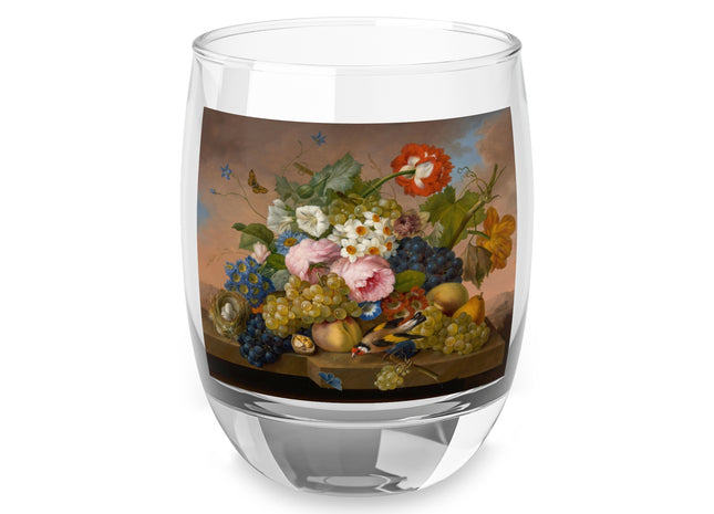 Floral Still Life by Franz Xaver Petter Whiskey Glass