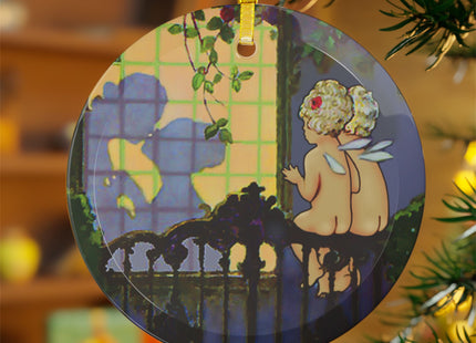 Whispers of Love Glass Ornament