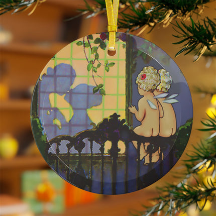 Whispers of Love Glass Ornament