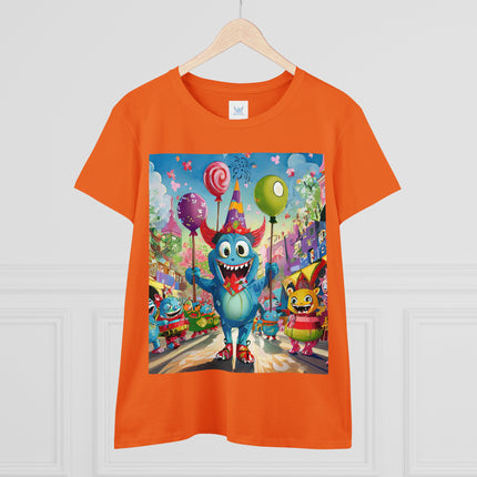 Monster Parade Madness Women's Midweight Cotton Tee