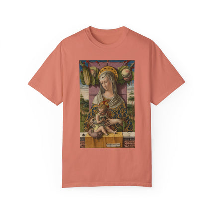 Madonna and Child by Carlo Crivelli Unisex Garment-Dyed T-shirt