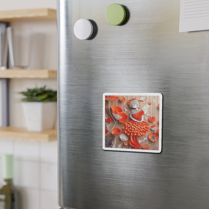Poppy Fairy Die-Cut Magnets (4 Sizes)