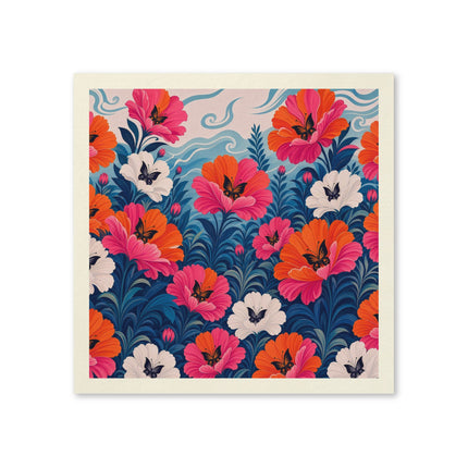 🦋🌺 The Butterfly Blossom Garden Napkins – Art Deco Floral Whimsy