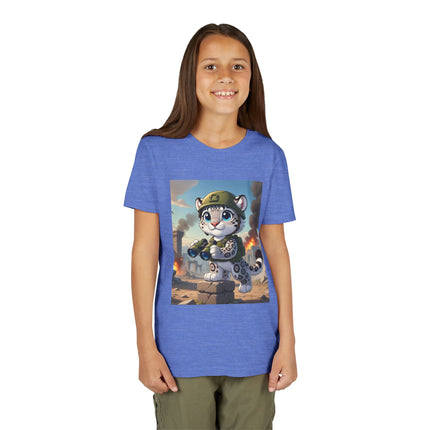 Snow Leopard Lookout Youth Short Sleeve Tee