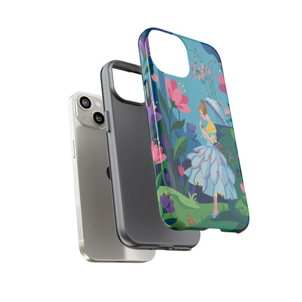 🌸☂️ A Stroll Through The Enchanted Forest Phone Case – Art Deco Floral Fantasy