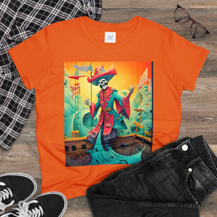 Skeleton Crew of the Misty Seas Women's Midweight Cotton Tee