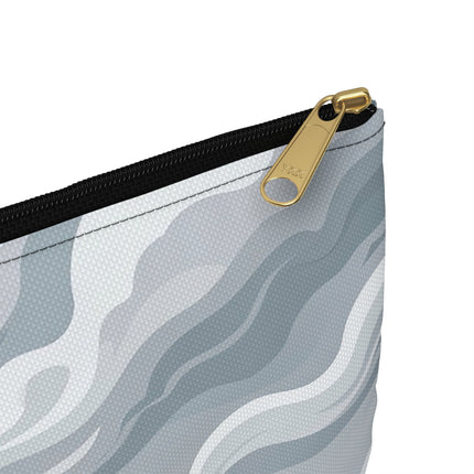 🌹☂️ The Lady In The Storm Accessory Pouch – Art Deco Floral Drama