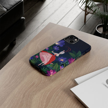 🌺✨ The Lady Of The Starlit Enchanted Garden Phone Case – Art Deco Floral Fantasy