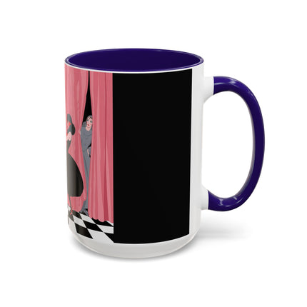 The Ladies Behind The Velvet Curtain Colorful Mugs – Art Deco Theatrical Elegance
