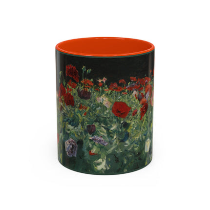 A Study of Poppies for Carnation, Lily, Lily, Rose by John Singer Sargent Colorful Mugs (11oz, 15oz)