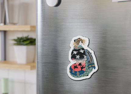 Japanese Woman by Keisai Eisen Die-Cut Magnets (5 Sizes)