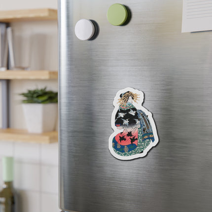 Japanese Woman by Keisai Eisen Die-Cut Magnets (5 Sizes)