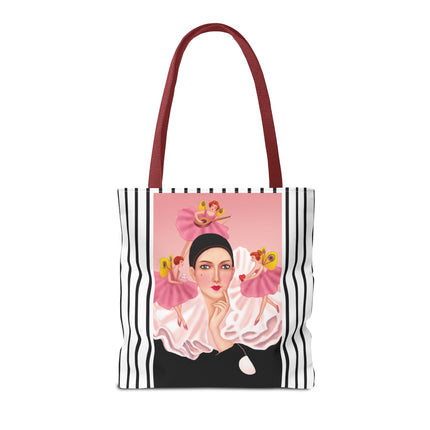 Pierrot & Fairies Dressed in Pink by Sofia Chiostri Tote Bag