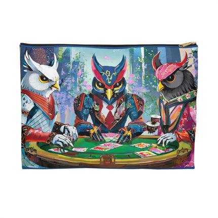 Cyberpunk Owl & Raven Pencil Case