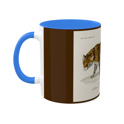 Jaguar by Charles Dessalines D' Orbigny Colorful Mugs, 11oz