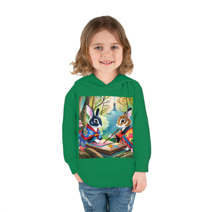 Fairy Animals Writing Wishes Toddler Pullover Fleece Hoodie