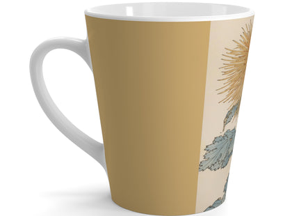 Keika hyakugiku, Pl.10 by Keika Hasegawa Latte Mug