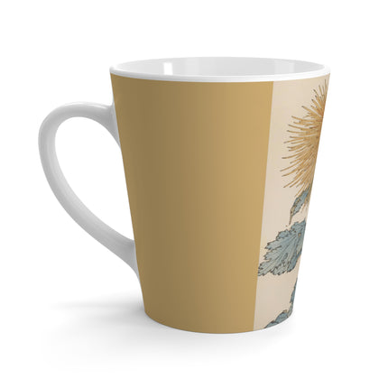 Keika hyakugiku, Pl.10 by Keika Hasegawa Latte Mug