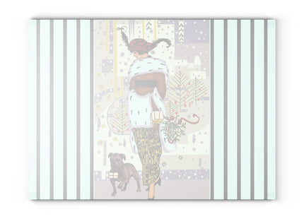 Wrapped in Elegance Glass Cutting Board
