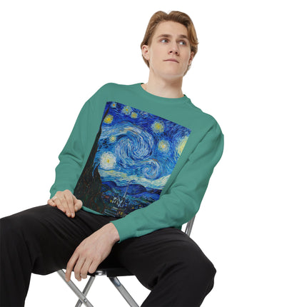 The Starry Night by Vincent Van Gogh Garment-Dyed Sweatshirt
