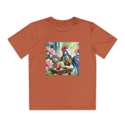 Cyberpunk Rooster Youth Competitor Tee
