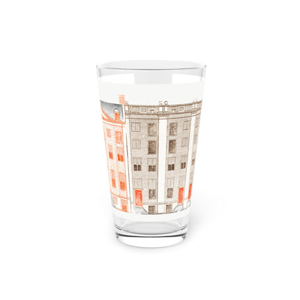 Amsterdam Canal Houses Glass, 16oz