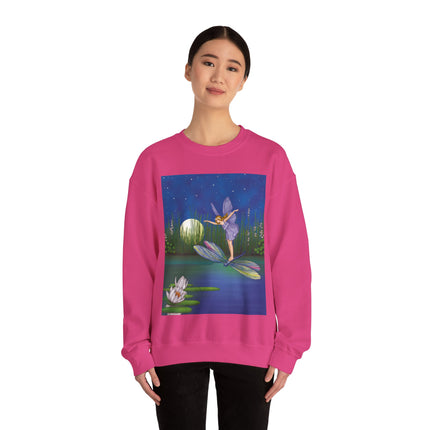Fairy on a Dragonfly Heavy Blend™ Crewneck Sweatshirt