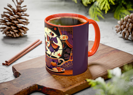 Theatrical Halloween Mice on Teacup Colorful Mugs (11oz, 15oz)
