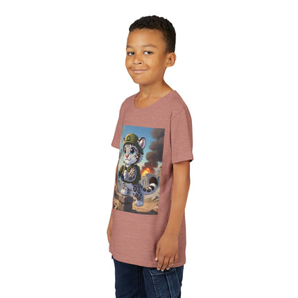 Snow Leopard Lookout Youth Short Sleeve Tee