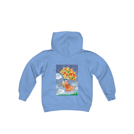 Flight of Blossoms Youth Hooded Sweatshirt – A Dream of Freedom & Imagination