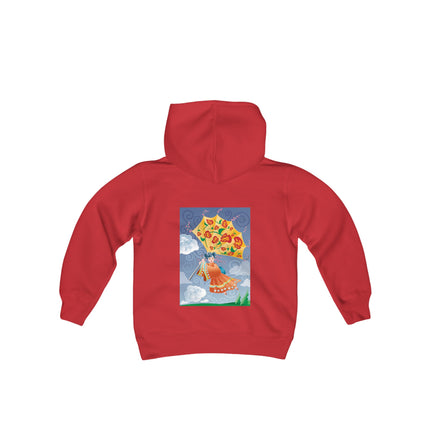 Flight of Blossoms Youth Hooded Sweatshirt – A Dream of Freedom & Imagination