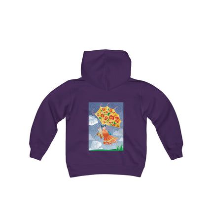 Flight of Blossoms Youth Hooded Sweatshirt – A Dream of Freedom & Imagination