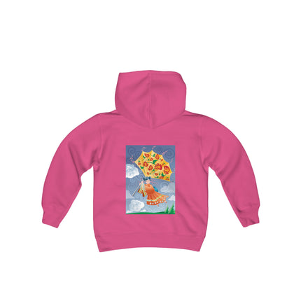 Flight of Blossoms Youth Hooded Sweatshirt – A Dream of Freedom & Imagination