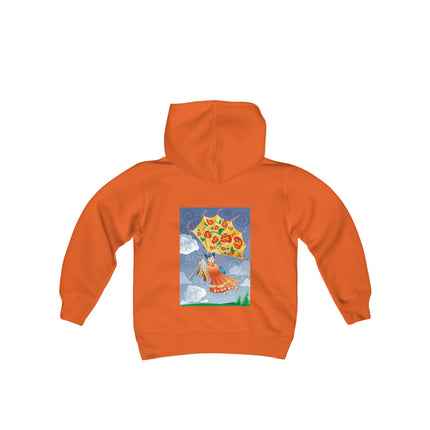 Flight of Blossoms Youth Hooded Sweatshirt – A Dream of Freedom & Imagination