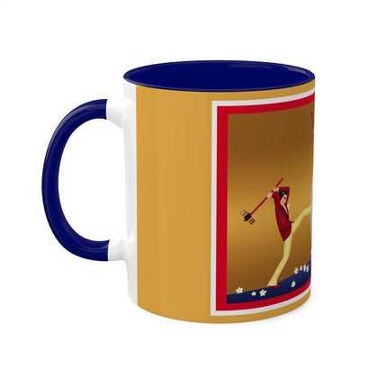 Crack-Up Comedy: The Great Egg Duel Colorful Mugs, 11oz