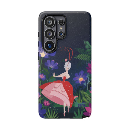 🌺✨ The Lady Of The Starlit Enchanted Garden Phone Case – Art Deco Floral Fantasy