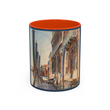 Gondola Moorings on the Grand Canal by John Singer Sargent Colorful Mugs (11oz, 15oz)