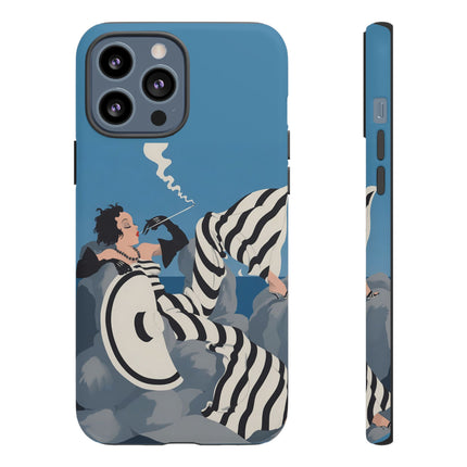 Art Deco Smoker Phone Case – Glamorous Lounging & Timeless Allure