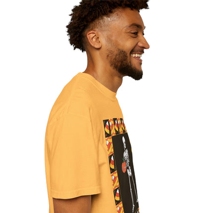 Candy Corn Skeleton Unisex Garment-Dyed T-shirt