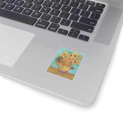 Vase with Twelve Sunflowers by Vincent Van Gogh Kiss-Cut Stickers (4 Sizes)